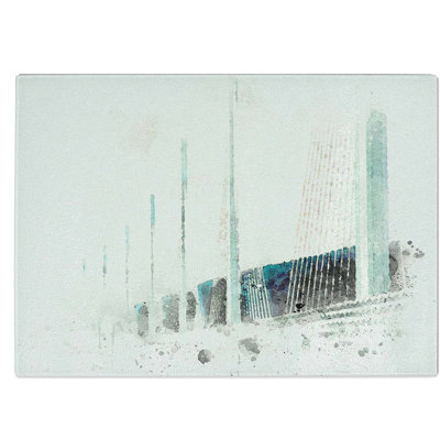 Glass Millau Viaduct Bridge in France in Abstract Chopping Board