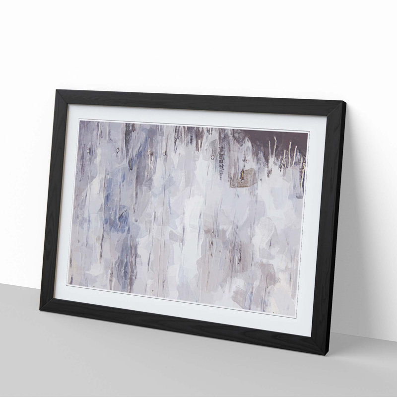 Moving Away in Abstract - Framed Print, Black Framed, 62cm H x 87cm W x 2cm D
