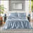 6 PCS King Luxury Sheet Set Blue-134086190-134086193