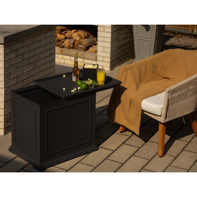 Table d'appoint d'extérieur rectangulaire L 24 po x l 19 po Brixton Series