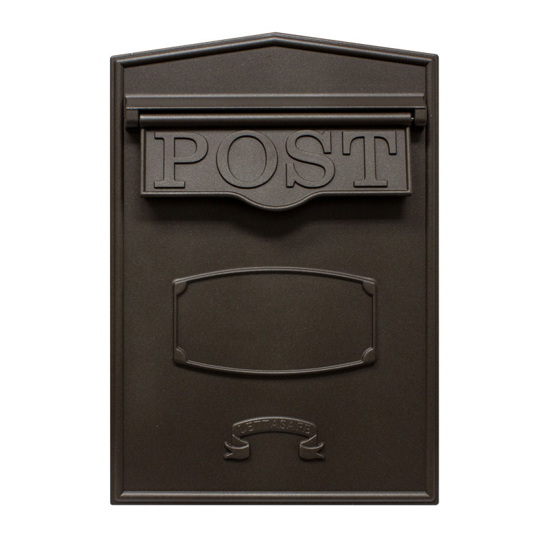 Bloomsbury Aluminum Wall Mounted Mailbox, Bronze