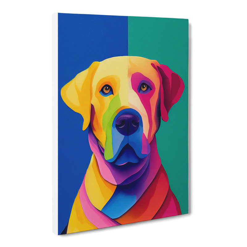 Iljan Labrador Retriever Abstract Vol.3 - Wrapped Canvas Print, 50cm H x 35cm W x 3cm D