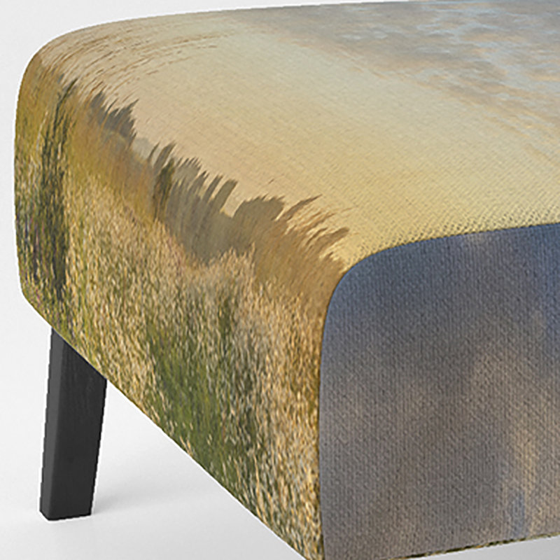 Brechta Vibrant Curve Design II - Velvet Upholstered Modern Slipper Chair, Green/Yellow