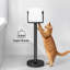 Porte-papier hygiénique sur pied, porte-papier hygiénique en acier inoxydable, porte-papier hygiénique à base lestée pour salle de bain, noir mat