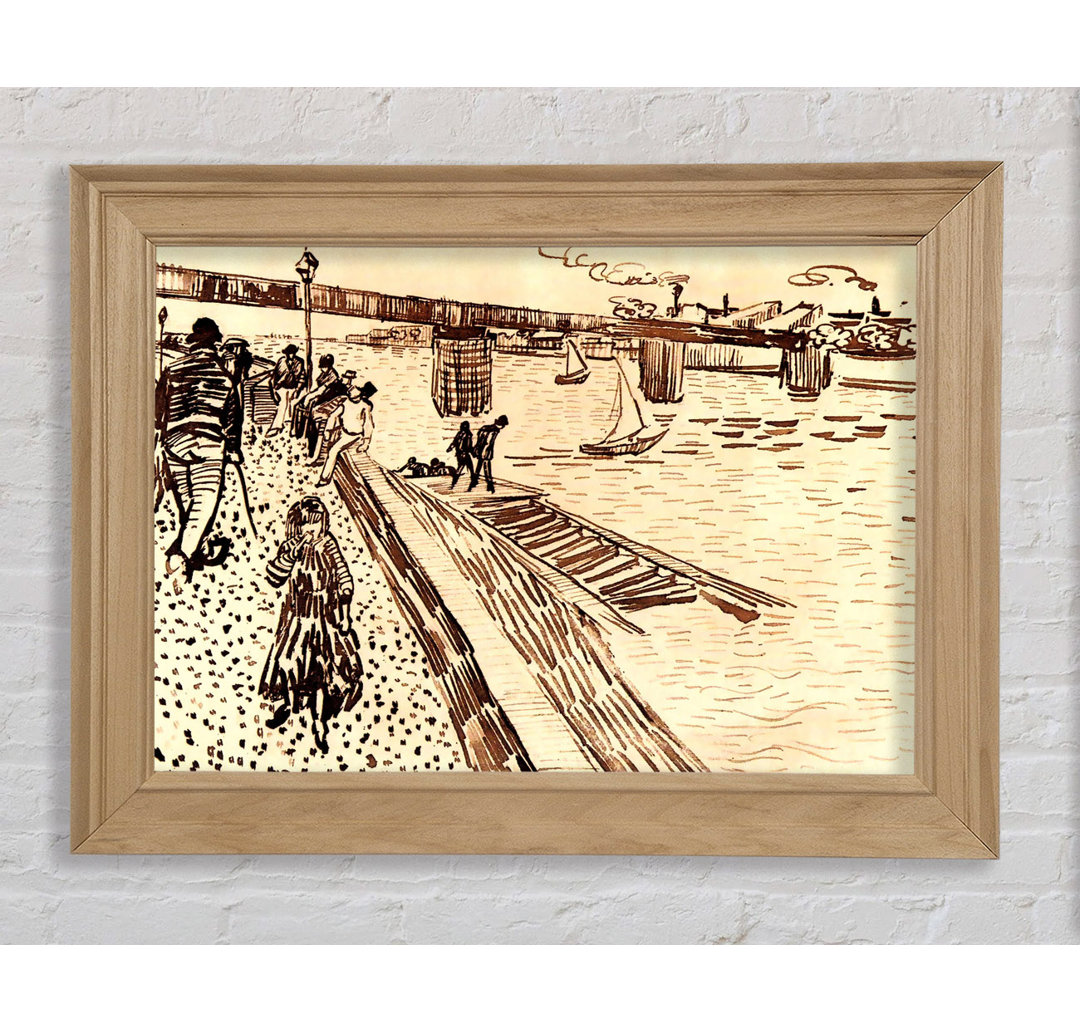 Van Gogh Die Eisenbrücke bei Trinquetaille an der Rhone - Druck