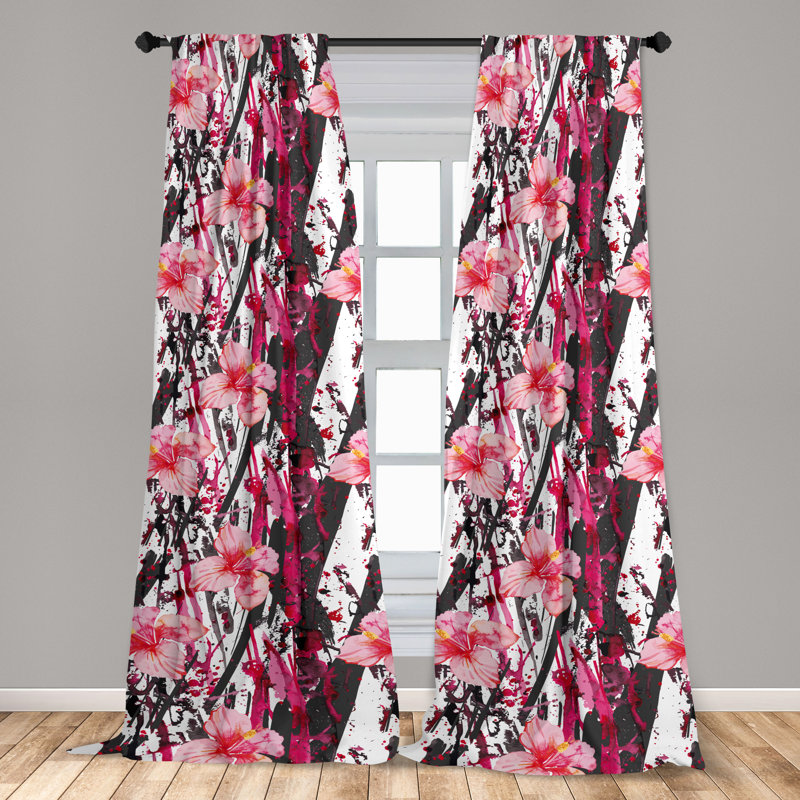 Semi Sheer Curtain Pair, 28" W x 95" L