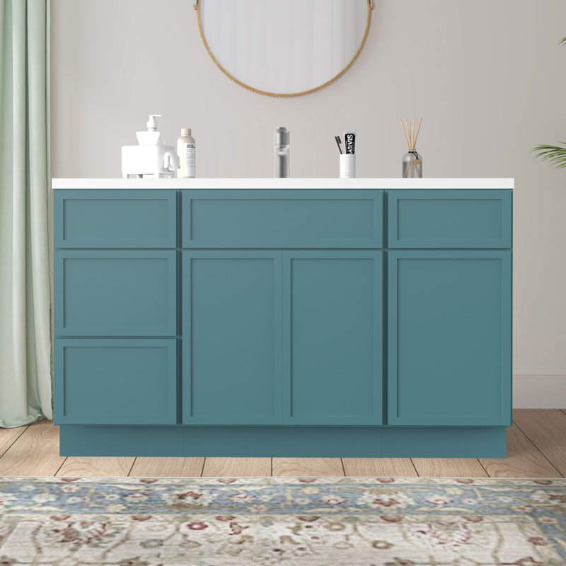 Base de meuble-lavabo simple 54 po seulement, Vert