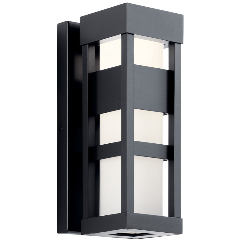 DEL murale d'extérieur Calixte, Noir, H 12 po x l 4,75 po x P 5,5 po