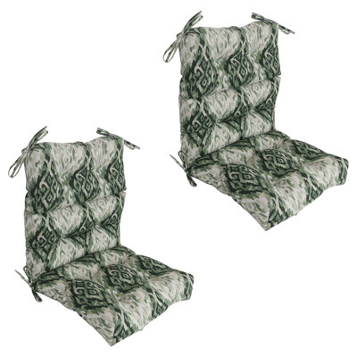 Outdoor Tufted Seat/Back Chair Cushions (Set Of 2)
