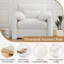 Fauteuil surdimensionné avec accoudoirs confortables Mid-Century-725502262