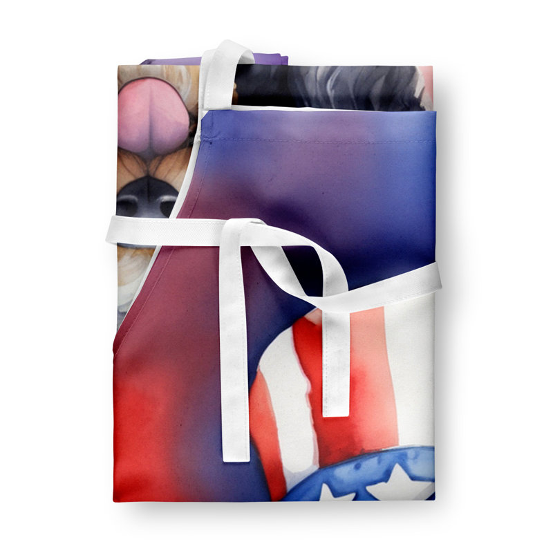 Patriotic American Apron, Bernedoodle