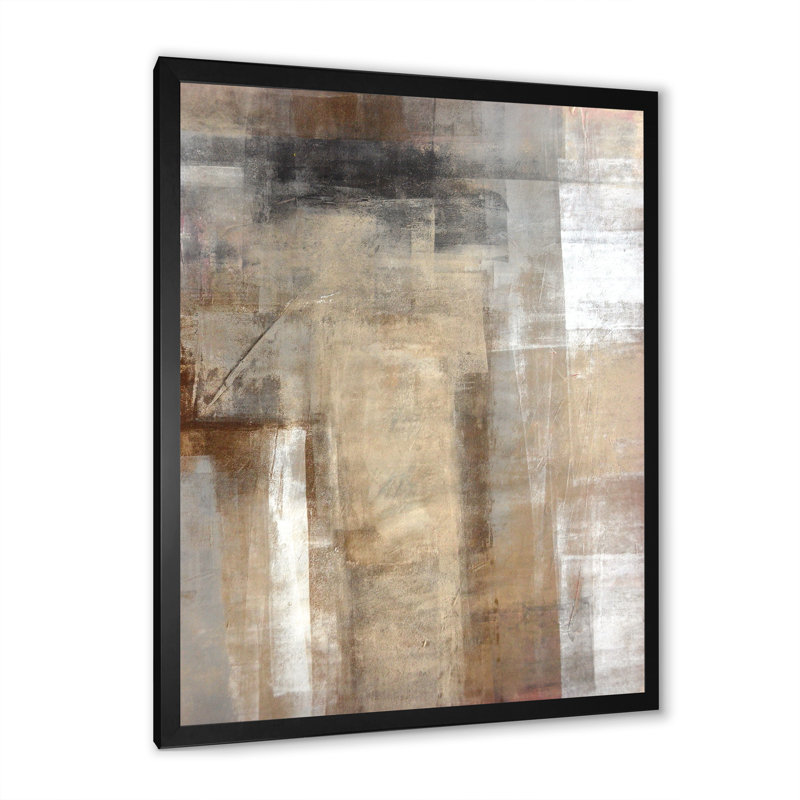 Le brun rencontre l'art abstrait beige Le brun rencontre l'art abstrait beige