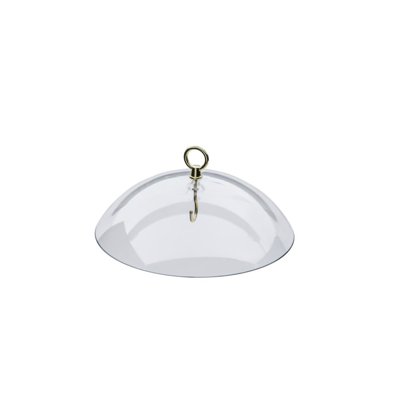 Birds Choice 10" Collection Protective Dome Cover for Hanging Bird Feeders, Clear