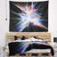 Tapisserie abstraite bleu clair-28496179