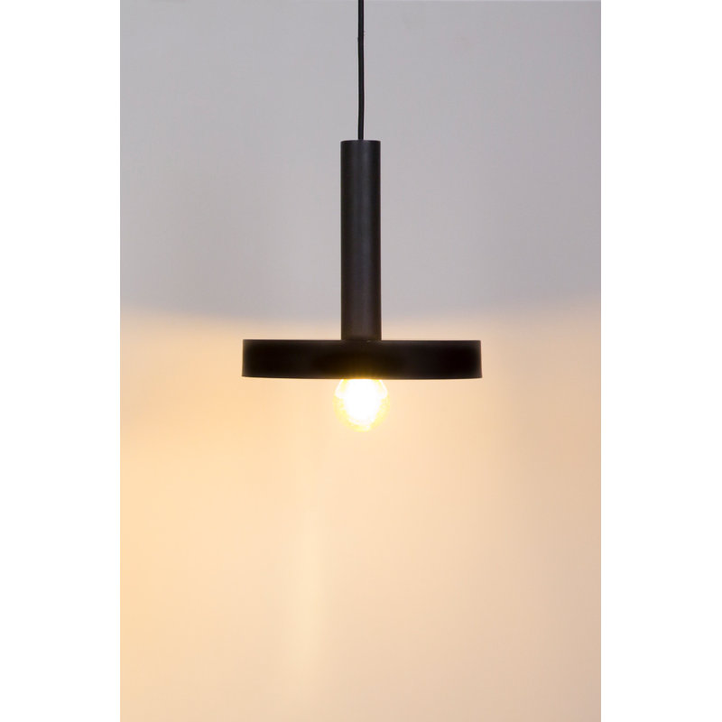 Whizz Pendant, Black/Satin Gold