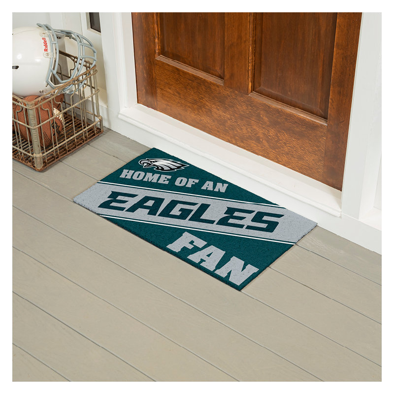 NFL Home of a Fan Team Color Outdoor Doormat, Philadelphia Eagles