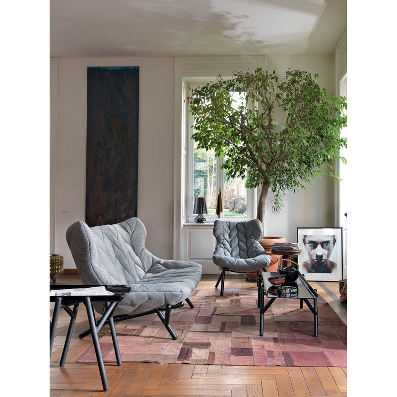 Foliage Loveseat, Red, Green Trevira™