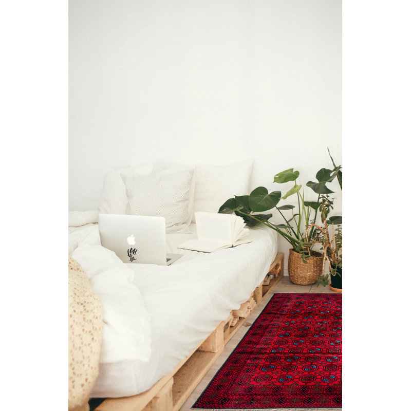 Teimani Red Rug 3'3" x 6'7"