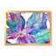 Turquoise et orchidée mauve - peinture sur toile-67232662-67232679