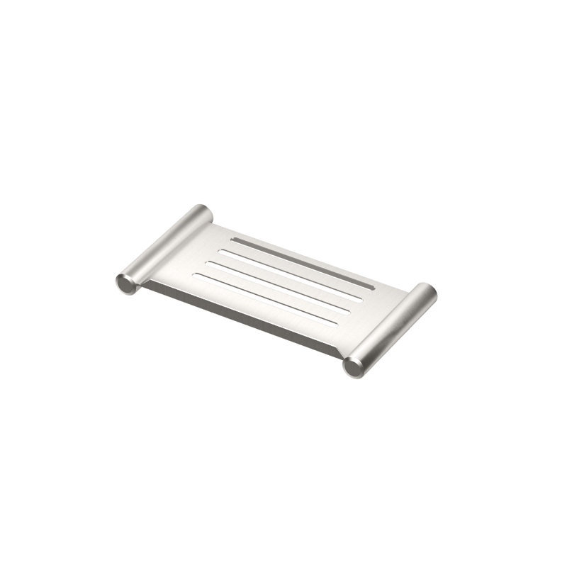 Tablette de douche murale élégante en acier inoxydable, H 0,88 po x l 10 po x p 5,2 po, Brossé