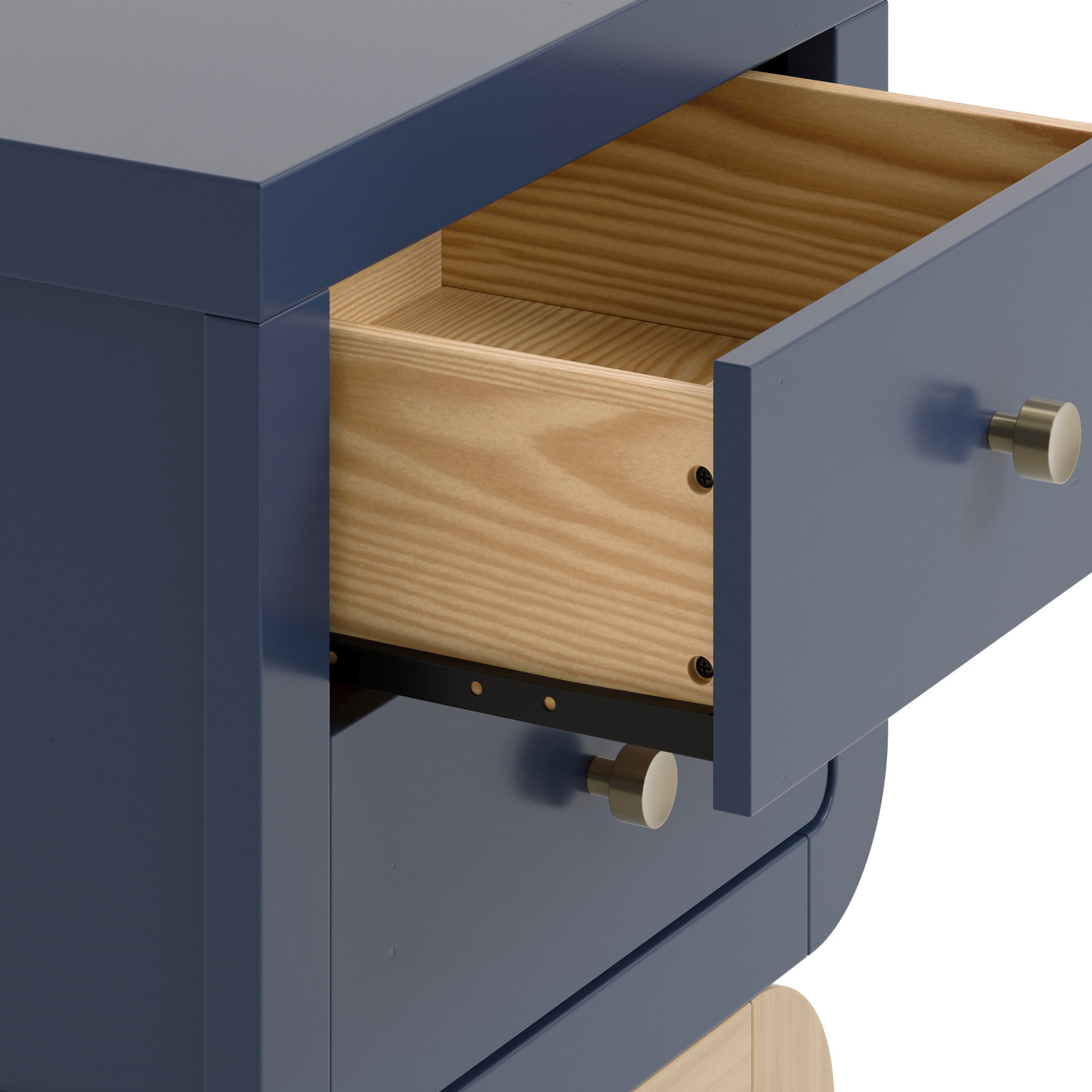 Santorini Nightstand, Midnight Blue