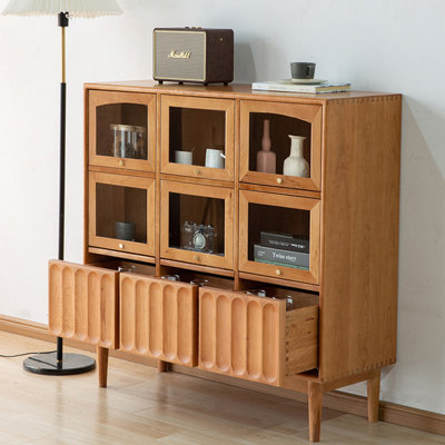 Simple multi-functional living room side cabinet
