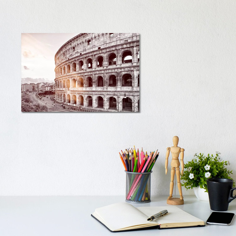 The Colosseum 1 Piece Wrapped Canvas Wall Art, 20.32 cm H x 30.48 cm W