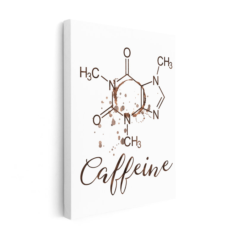 Caféine, Cadre noir, Affiche, H 12 po x l 16 po