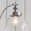 Anais 152cm Silver Arched Floor Lamp
