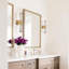 Applique murale Ancona moderne en cristal doré, applique murale en verre de luxe, éclairage de meuble-lavabo de chambre à coucher câblé