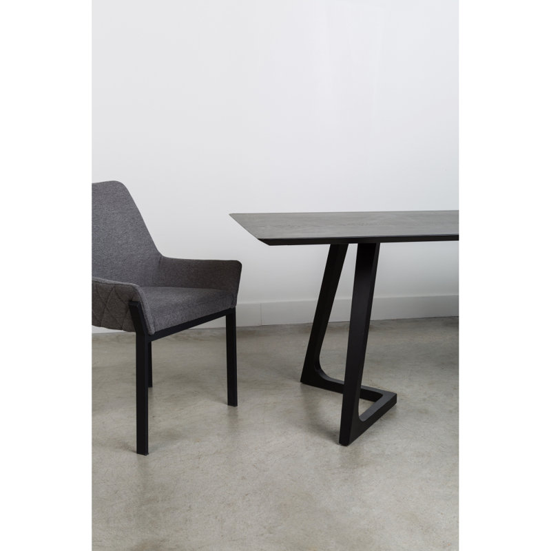 Leavitt 19.5'' H Upholstered Metal Armchair