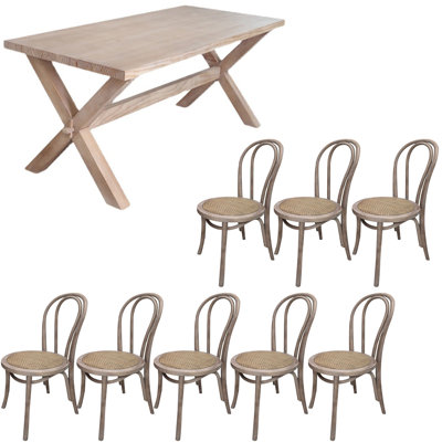 American Style Solid Wood Rectangular Dining Table