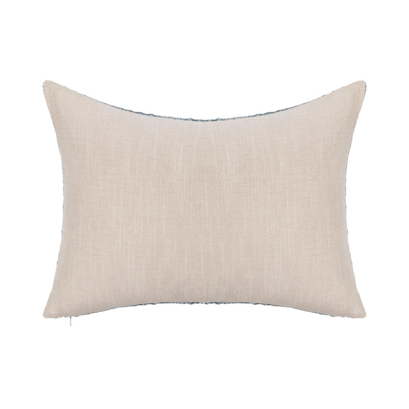 Gratitude Indoor/Outdoor Pillow Cover & Insert, Rectangle 14"H x 20"W, Fog Blue