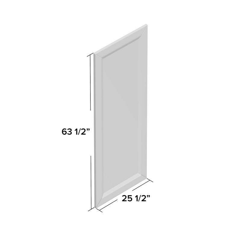 Wood Flat Mirror, 63.5" H x 25.5" W