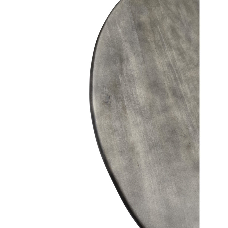 Table de salle à manger ronde 40 po Modern Brown, H 29,63 po x L 40 po x l 40 po