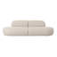Canapé en lin beige Tov Furniture Broohah-95000440