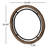 Smita Solid Wood Round Mirror-464503671