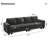 Shavera 3 - Pieces Velvet 4-Seater Sectional Sofa Lounge Apartment Living room Couch-1335788845