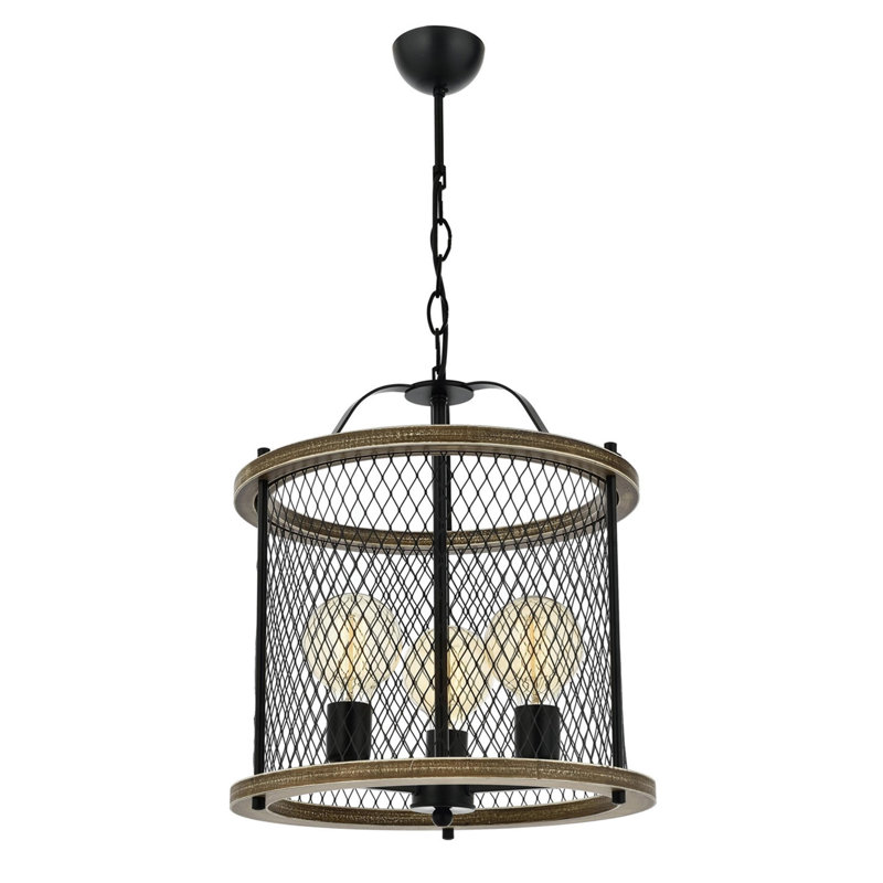 Luminaire suspendu tambour 4 lumières