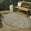 Tapis intérieur / extérieur beige / brun Omid-701718738