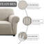 	Luxury Jacquard Pattern Spandex Sofa Cover - Stretch Slipcover for Sofa Protection-519345546-519345542
