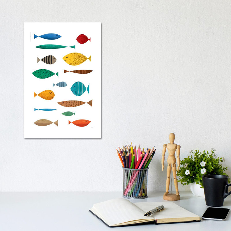 Fish - Wrapped Canvas Print, 20.32 cm H x 30.48 cm W