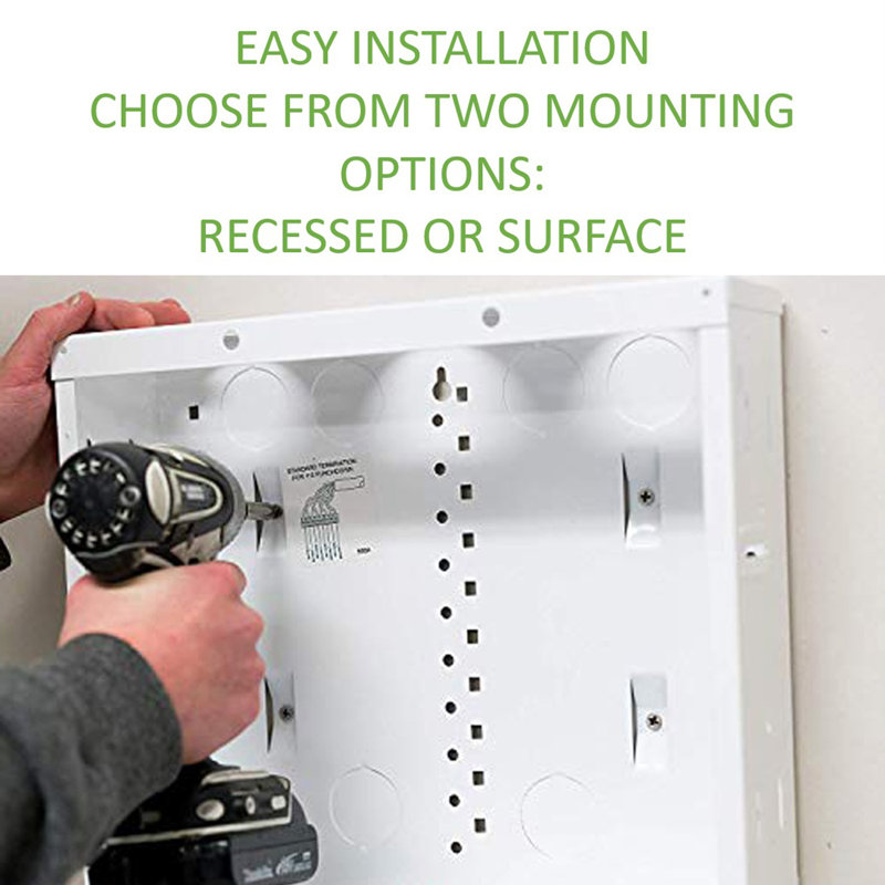 14" Metal Enclosure with Hinged Door