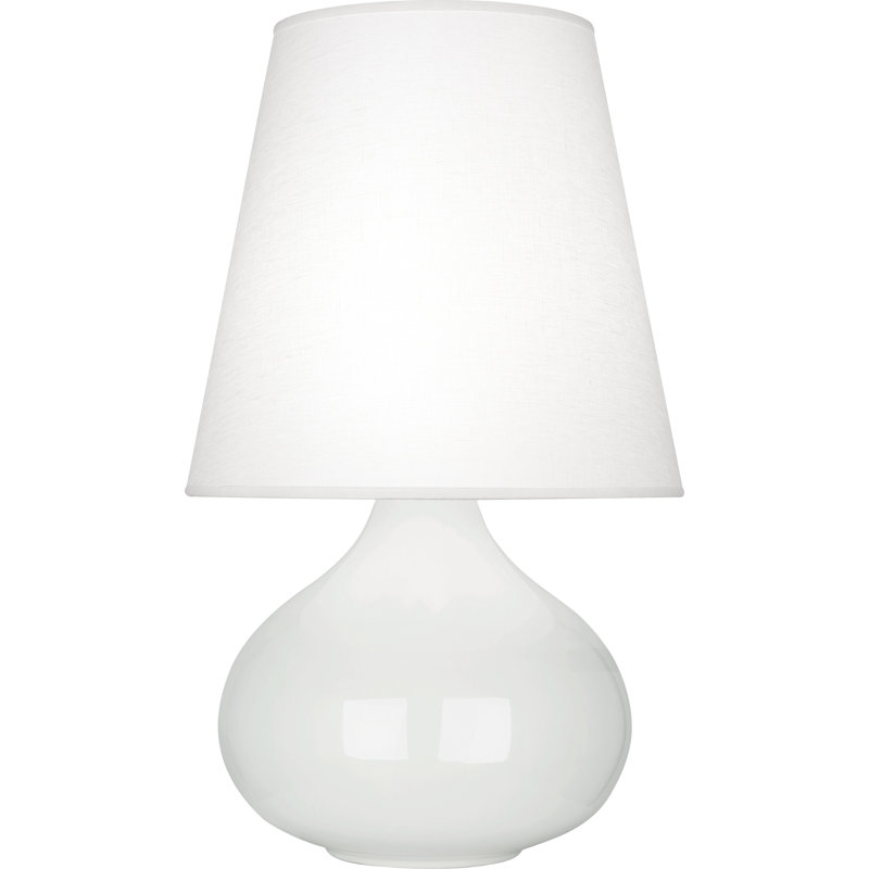 Small June Accent Lamp, Lily, Oyster Linen
