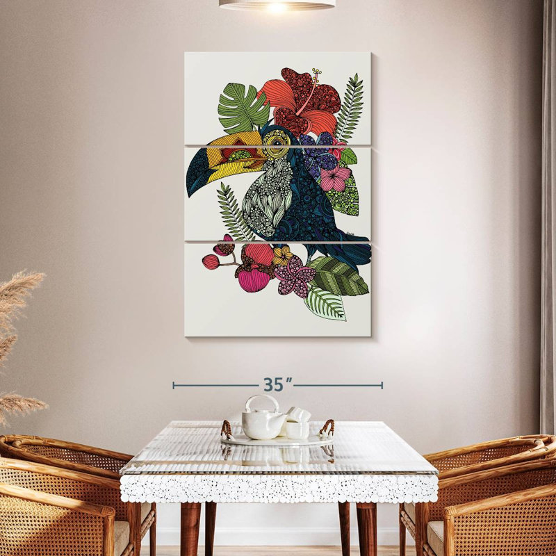 Brampt Tucan, 50" H x 32" W