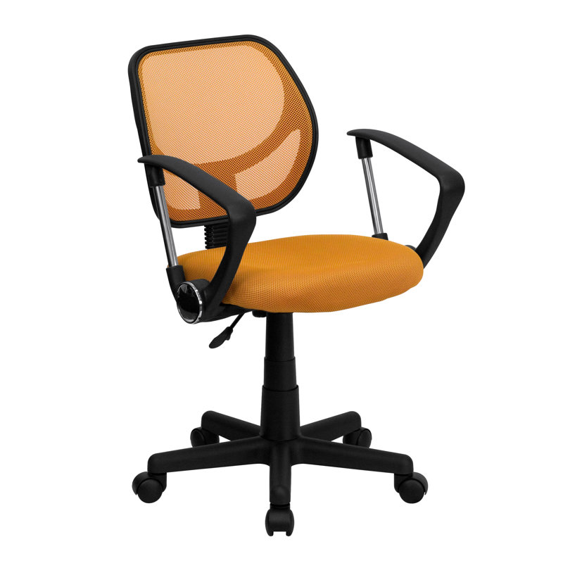 Chaise de bureau Wayfair Basics®, Orange, Inclus