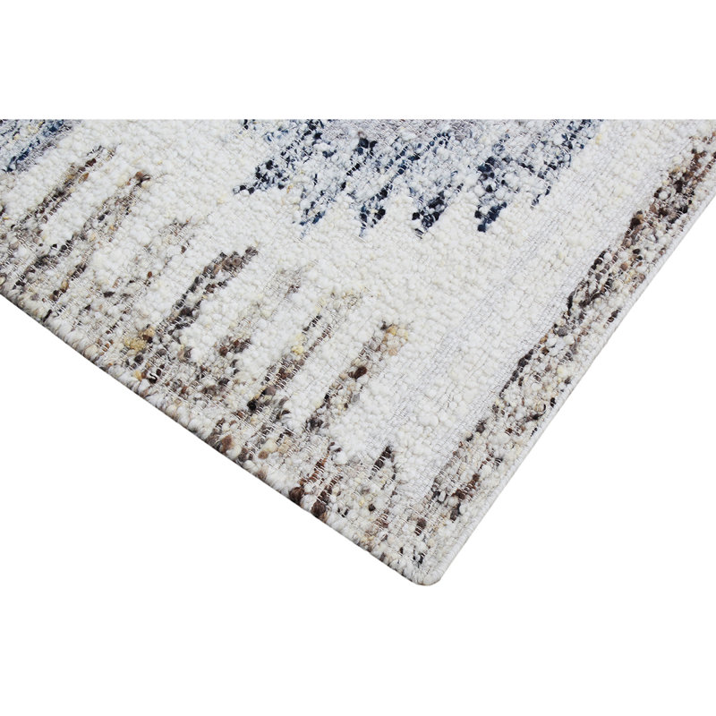 ANFL8425AIVGY Wool Area Rug, Rectangle 9' x 12'