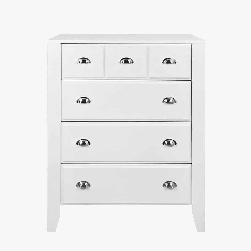 Siaosi 34.76 " W 6 - Drawer Dresser, White