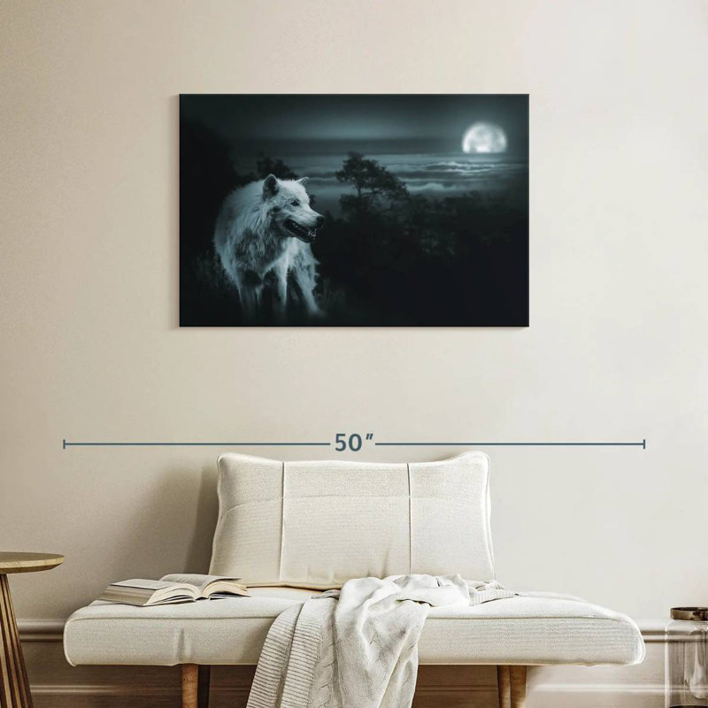 Moon Wolf, 24" H x 36" W
