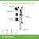 Verity HydroMersion Double Handle Shower System with Hand Spray